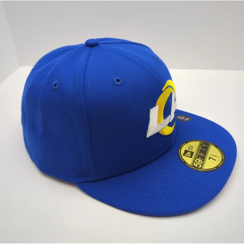 New Era 59FIFTY Los Angeles Rams 2020 Draft Hat Blue Fitted 7 3/8 12494511
